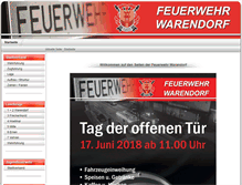 Tablet Screenshot of feuerwehr-warendorf.de